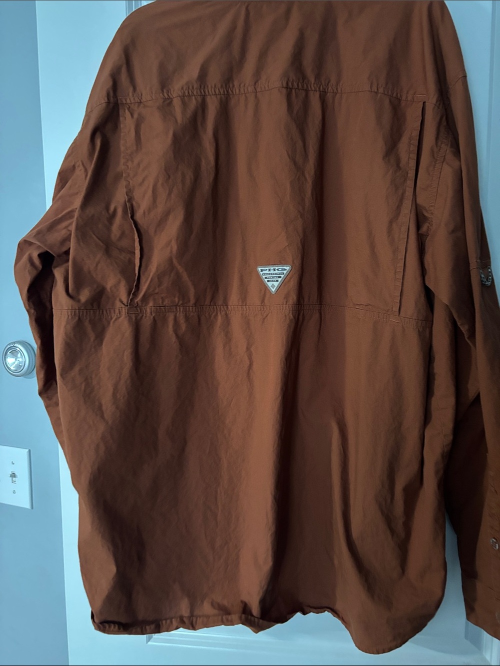 Columbia Men's Rust Orange Lightweight Shirt Jacket Size XL/TG - Picture 5 of 5